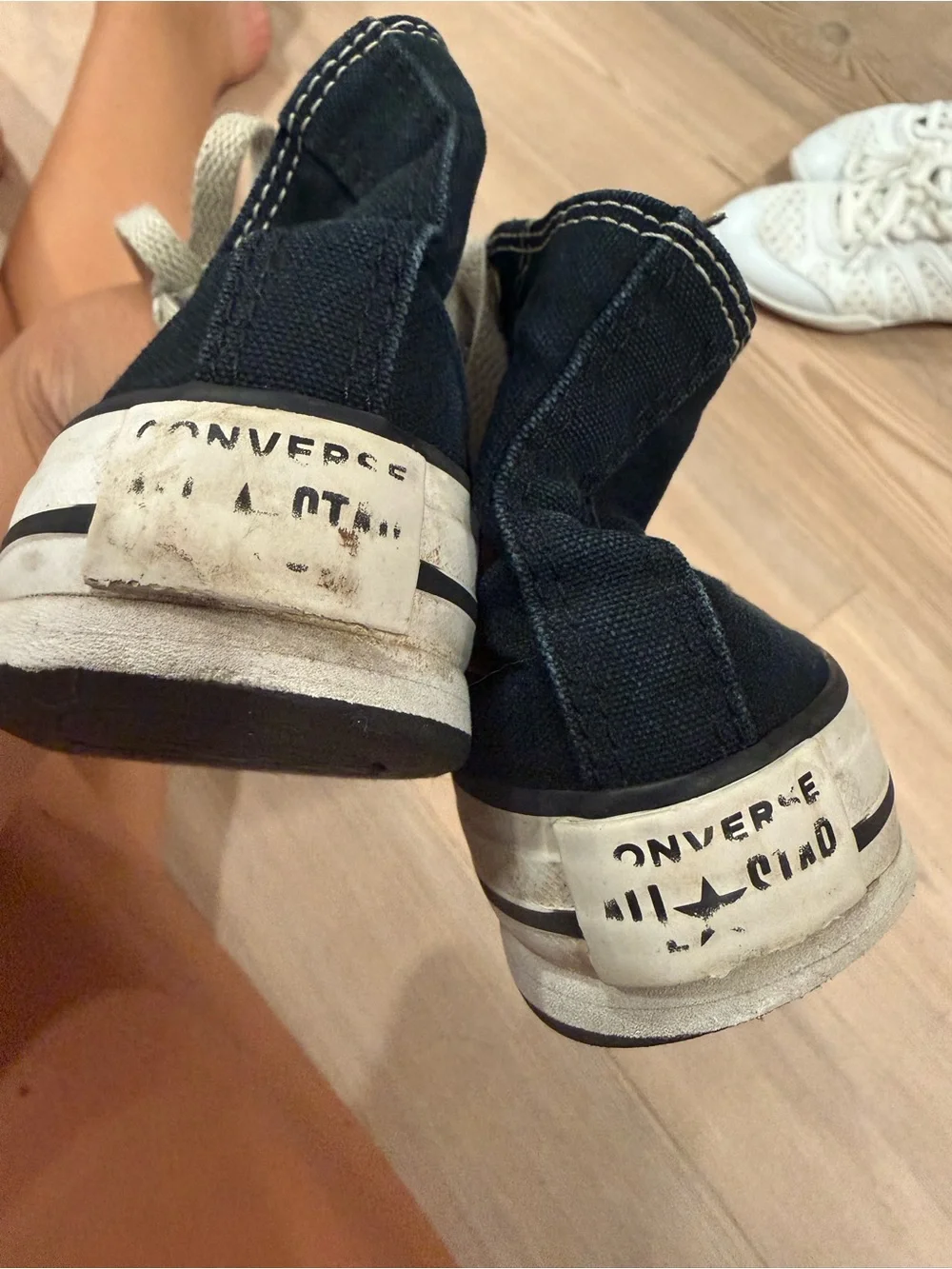 Converse Kids Black High-Top Sneakers with White Accents